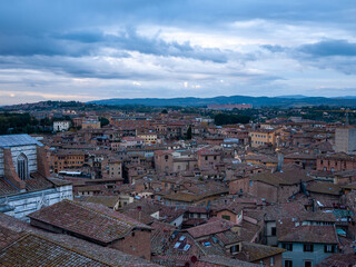 Fototapeta premium view of Siena Town