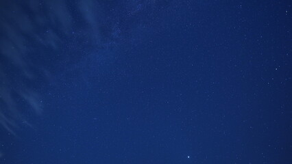 Fototapeta na wymiar The dark night sky view with the milkyway as the background