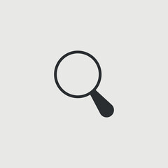 Magnifier search vector icon illustration sign