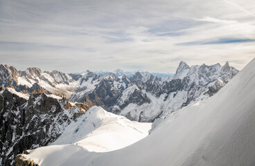 Fototapeta na wymiar High in the French Alps