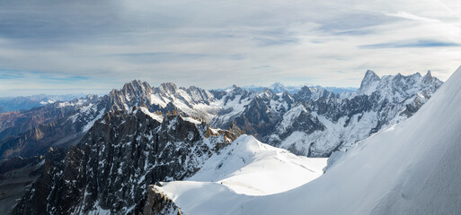 Ridge in the French Alps