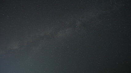 The dark night sky view with the milkyway as the background