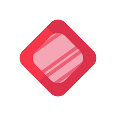 Game gem cartoon icon. Award amulet and asset interface. Jewelry achievement insignia and diamond token. Cartoon precious trophy vector illustration