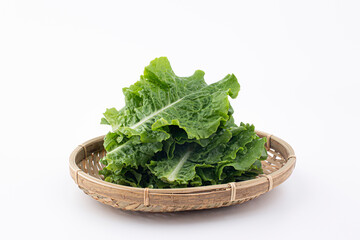 Lettuce isolated on white background.