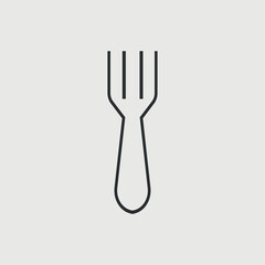 Fork vector icon illustration sign