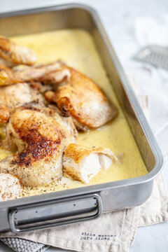 Chicken cacio e pepe in bagna cauda