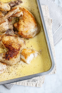 Chicken cacio e pepe in bagna cauda