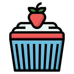 cup cake filled color line