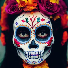 Sugar Skull (Calavera) to celebrate Mexico's Day of the Dead (Dia de Los Muertos)
