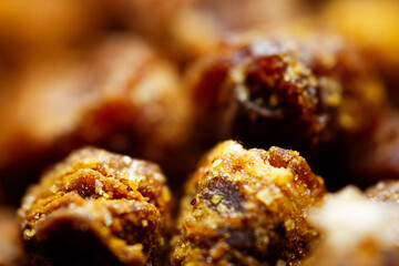 Extreme close up of bee bread