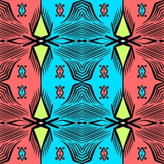 Seamless pattern design illustration fashion art abstract background 