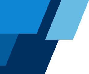 Blue Parallelogram Corner Shape (7)