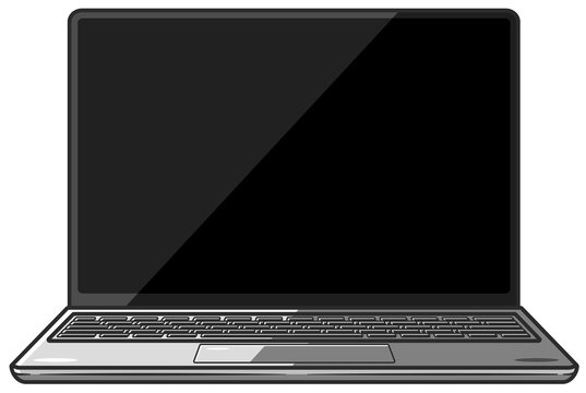 Computer laptop space gray color