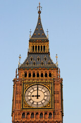 Fototapeta na wymiar Big Ben and the Houses of Parliament, Westminster, London, England