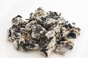 Laver bugak. Korean food fried with laver © bong