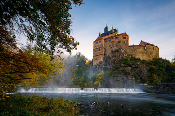 The medieval castle Kriebstein in Saxony