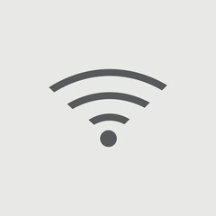 Wireless internet vector icon illustration sign