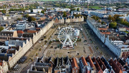 Drone photo Grand'Place Arras France europe