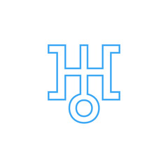 Planetary line Symbols icon template