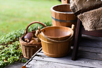 basket in the garden