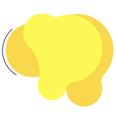 Abstract liquid shape. Fluid design.