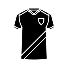 Sport t-shirt icon. Training sign color editable