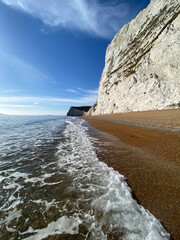 Sea coast United Kingdom in sunny weather