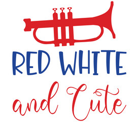 Red White and Cute, 4th of july SVG Bundle, 4th of july T-Shirt Bundle, 4th of july SVG, SVG