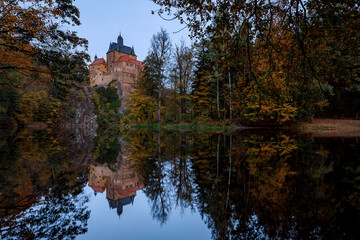 The medieval castle Kriebstein in Saxony