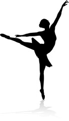 Ballet Dancing Silhouette © Christos Georghiou
