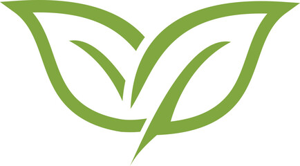 green check mark with leaves