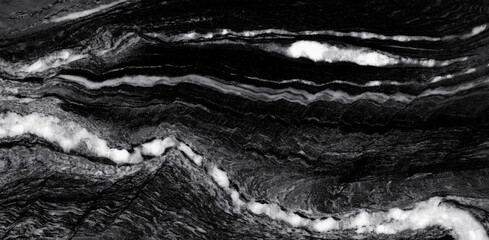 Black marble natural pattern for background, abstract black and white, dark black marble granite, high gloss marble stone texture of digital wall tiles design.
