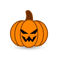 Autumn pumpkin icon. Cartoon of autumn pumpkin vector icon for web design