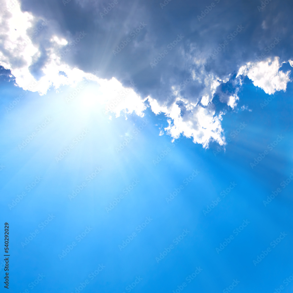 Wall mural Beautiful blue sky