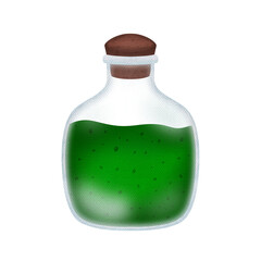 Cute witch potion halloween watercolor clipart