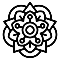 Obraz premium mandala icon art