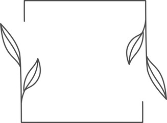 Floral Border Frame Botanical Corner