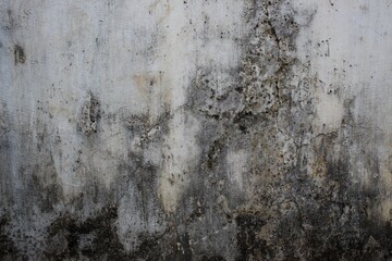 cracked and mossy wall background, polished gray concrete grunge textured wall, rough wall texture background, damaged dirty mossy wall surface