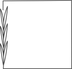 Floral Border Frame Botanical Corner