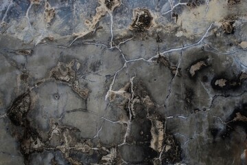 cracked and mossy wall background, polished gray concrete grunge textured wall, rough wall texture background, damaged dirty mossy wall surface