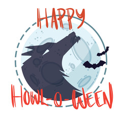 Red Howl-o-ween Transparent