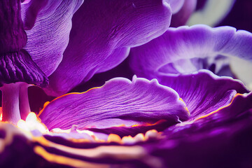 Purple glowing mushrooms