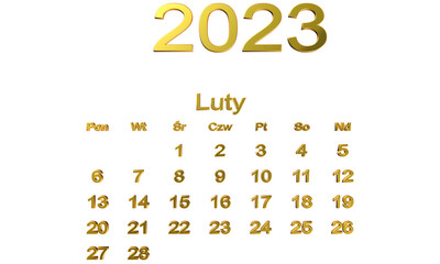 kalendarz PL -2023 - luty 12