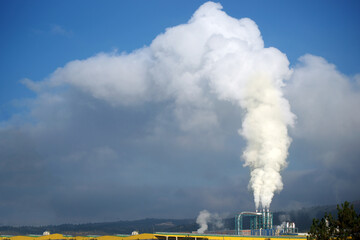 smoke from the chimney