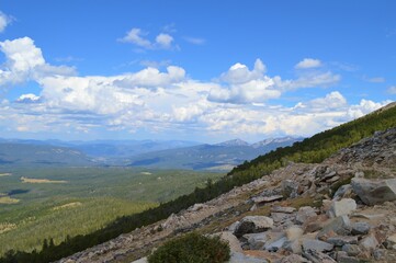 Montana Summer View with afternoon clouds