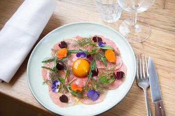 carpaccio de dorade