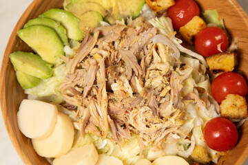 poulet salade