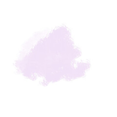 Lilac Watercolor Stain. Decorative Hand Drawn Element. Transparent PNG clipart. 