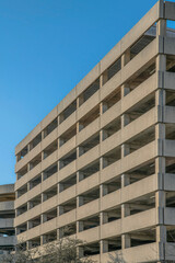 Parking garage building exterior at San Antonio, Texas