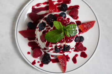 dessert fruits rouge